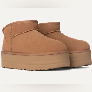 NEW UGG Women Classic Ultra Mini Platform | Chestnut US 8 | EU 39